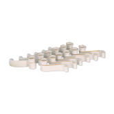 Set of 12 knife doors in Limoges porcelain, former royal manufacture, vintage
