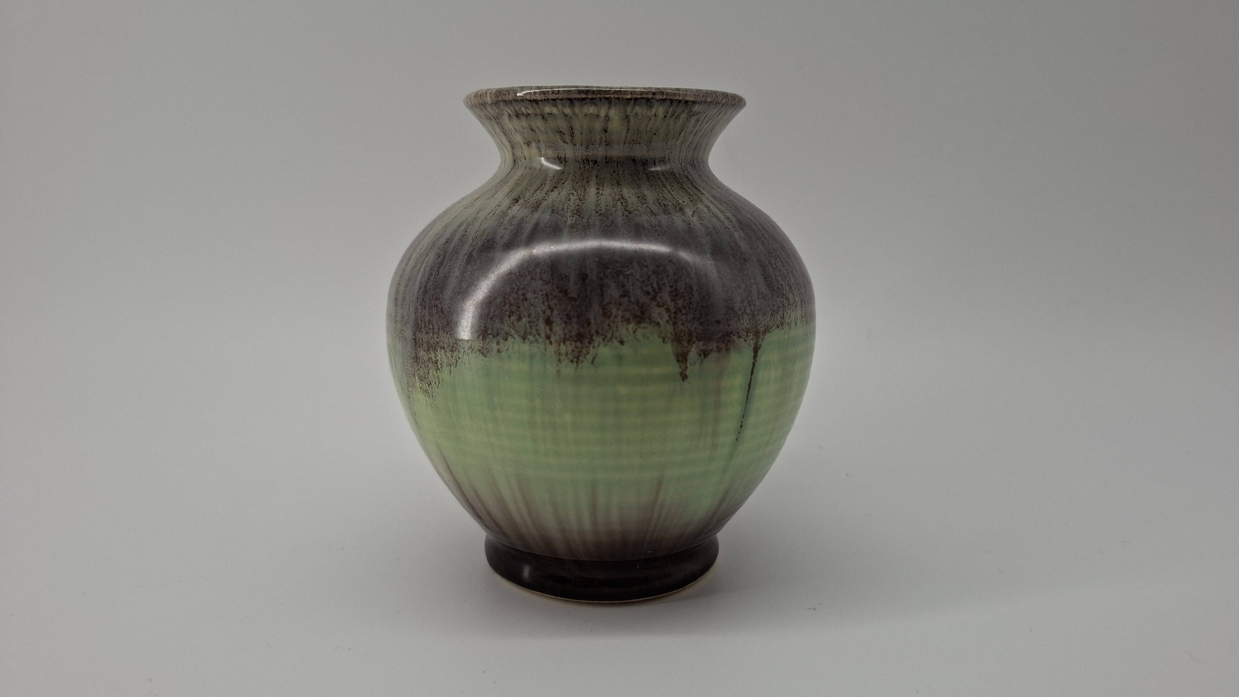 Glazed ceramic vase