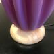 Purple draped lamp