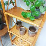 Vintage rattan shelf