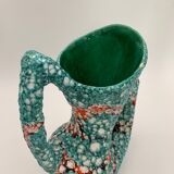 Vintage ceramic vase from vallauris, enamel "fat lava" 1960s