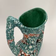 Vase vintage en céramique de vallauris, émail « fat lava » années 1960