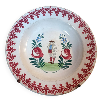 Shallow dish Moulins des Loups