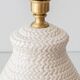 Coastal Table Lamp in Faux Wicker, Manises, Spain, 1960s, New Jute Shade