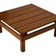 Vintage Pinewood Slatted Coffee Table Design 1970s