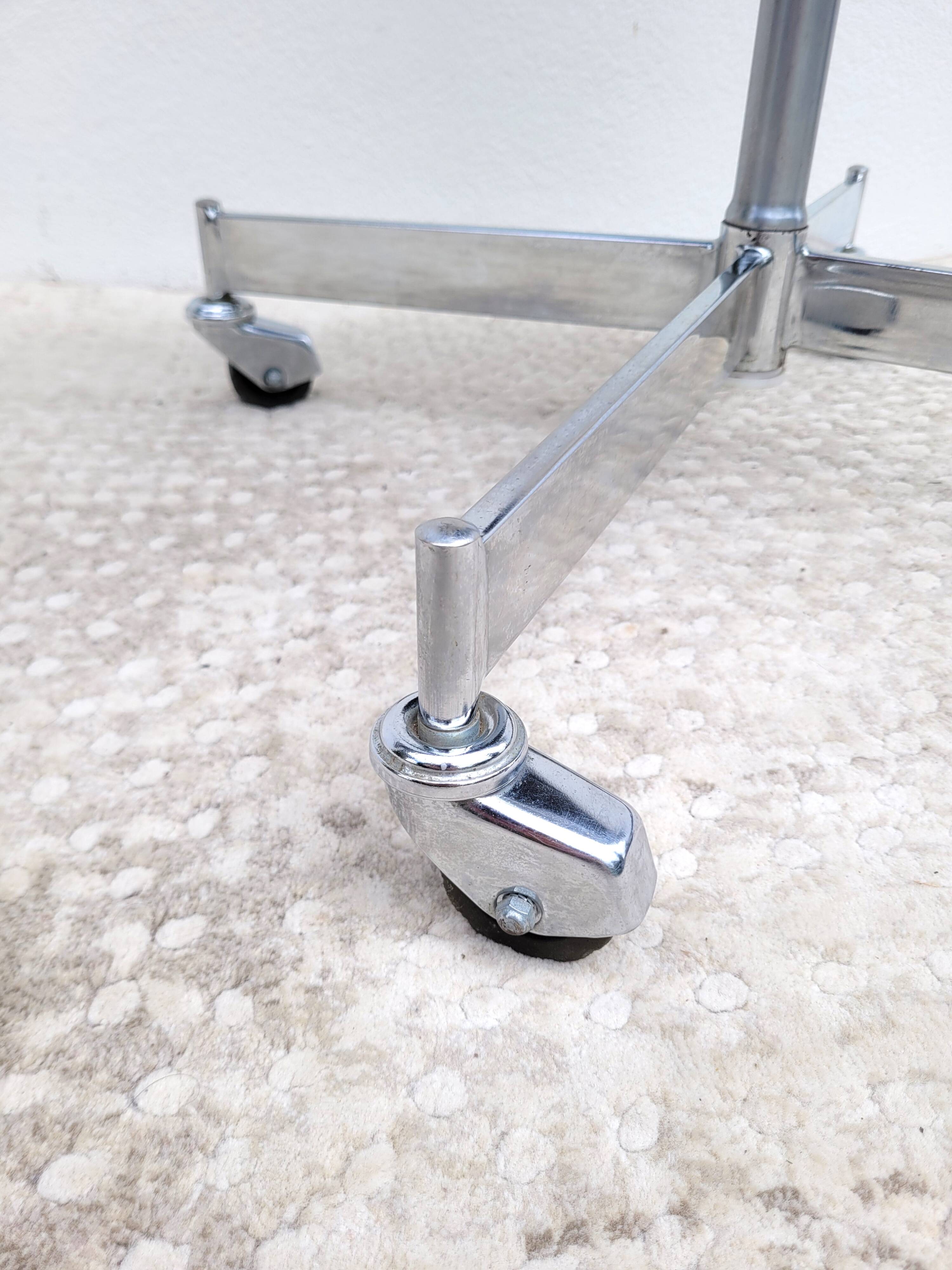 Vintage swivel office chair with casters