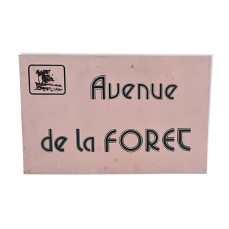 Plaque de rue vintage Gironde