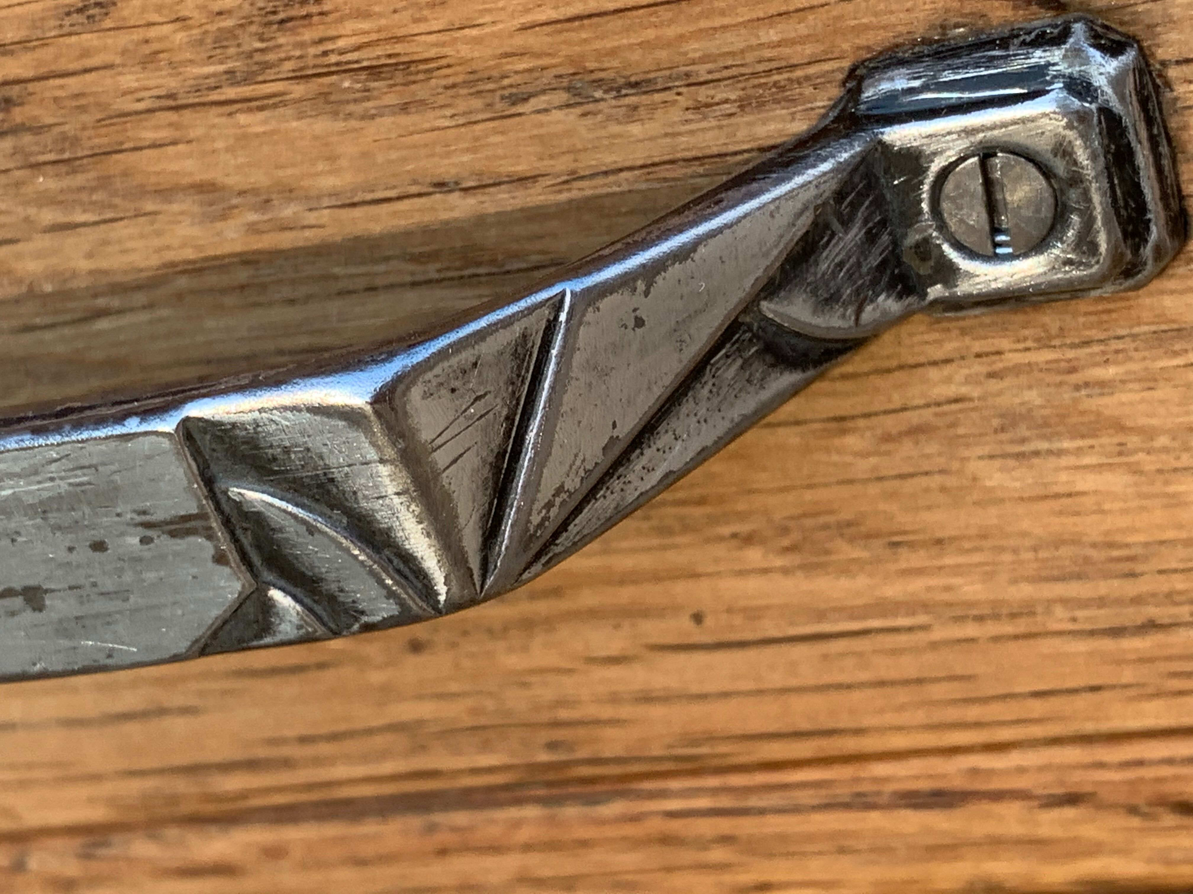 Art Deco asymmetrical glass Parisian wardrobe 1930