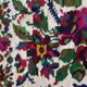 White vintage floral rug made by hand in Romania, beautiful flowers