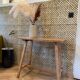 Old console in natural wood