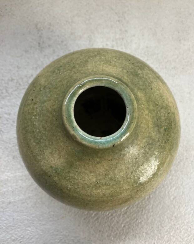 Ceramic soliflore vase, John J Dunn