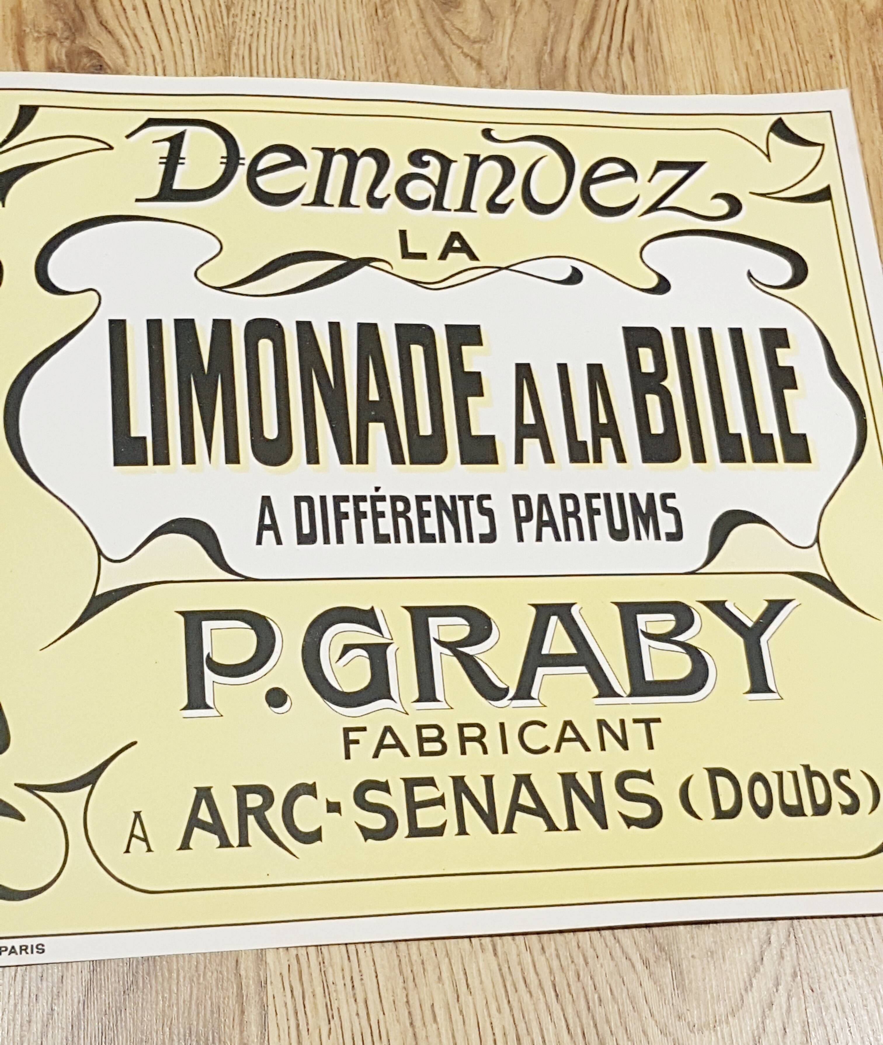 Vintage leminade advertising poster