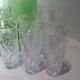 Set de 8 verres en cristal taillé