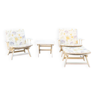 Folding garden chairs by Carlo Hauner for BFC, 1960s, set of 4.