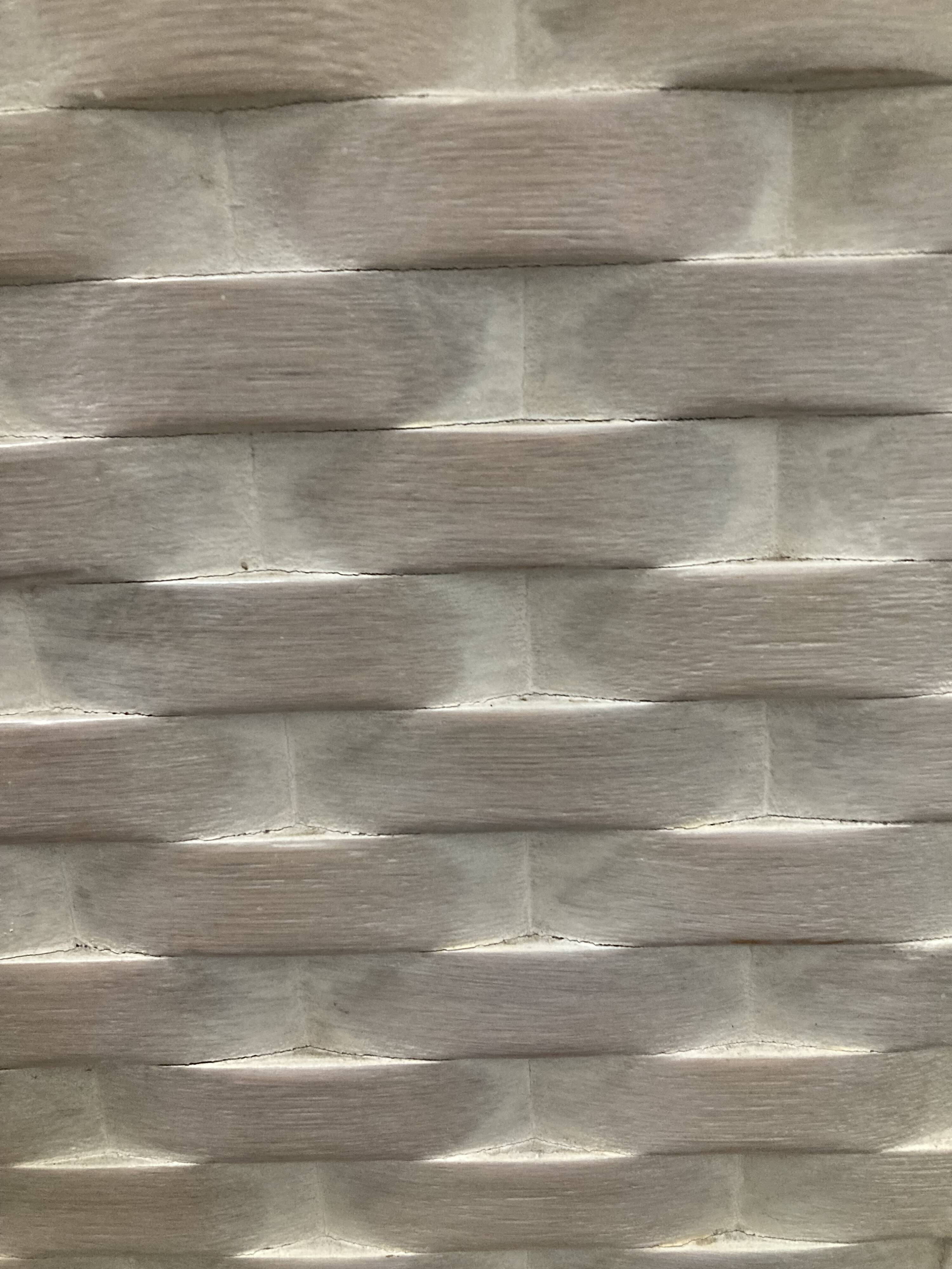 White wash sideboard made of woven rattan/bamboe, '70