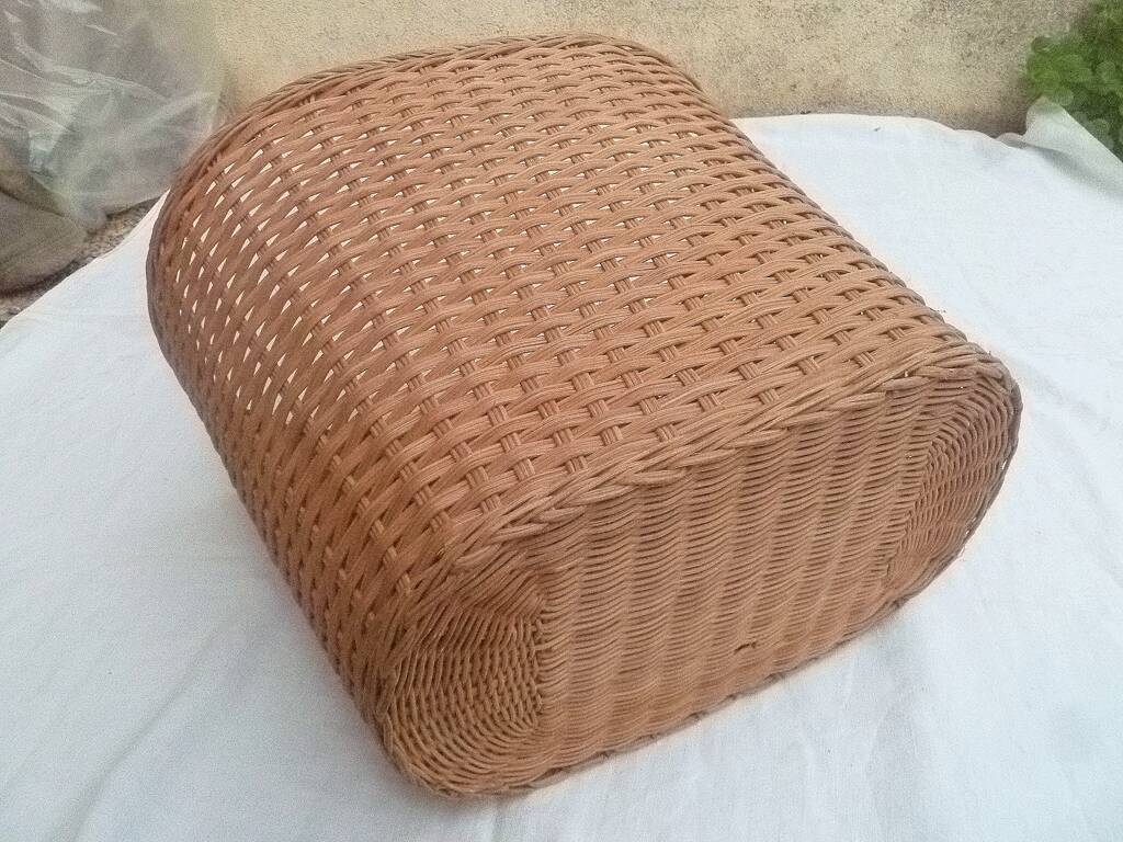 rattan waste paper basket