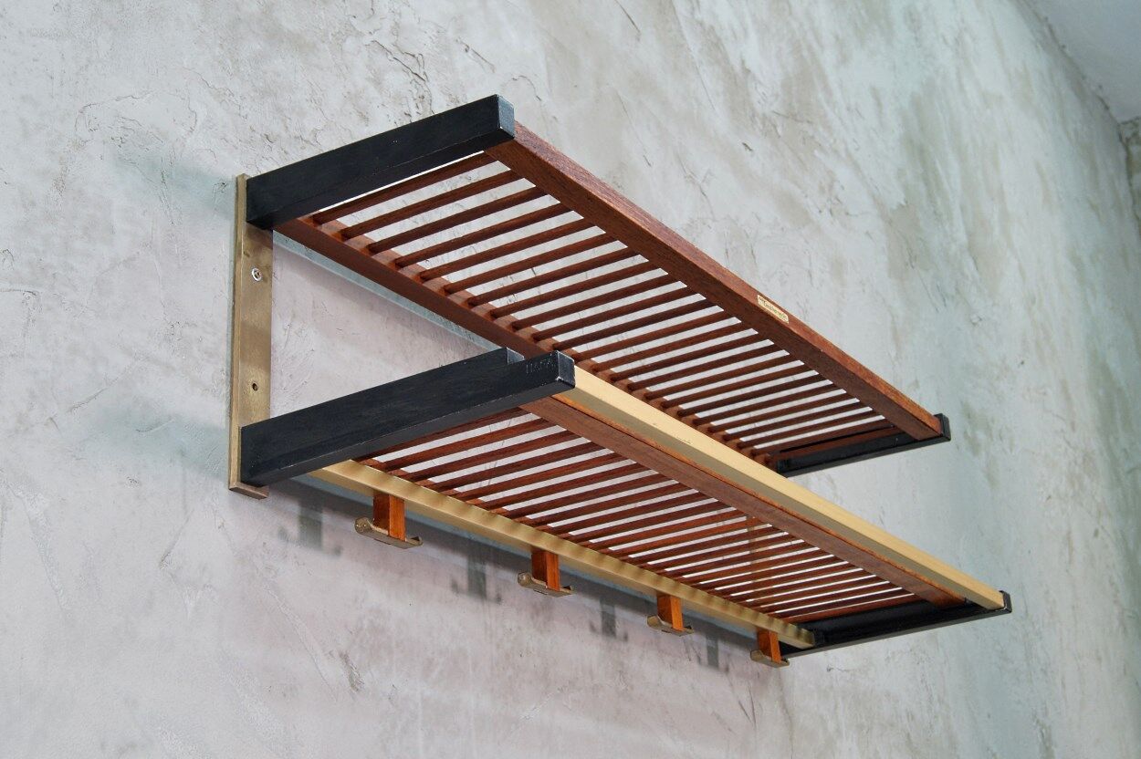 Mid-Century teak coatrack from Hafa, 1970