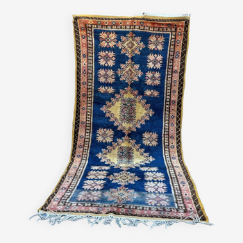 Tapis Marocain Taznakht blue - 315 x 153 cm