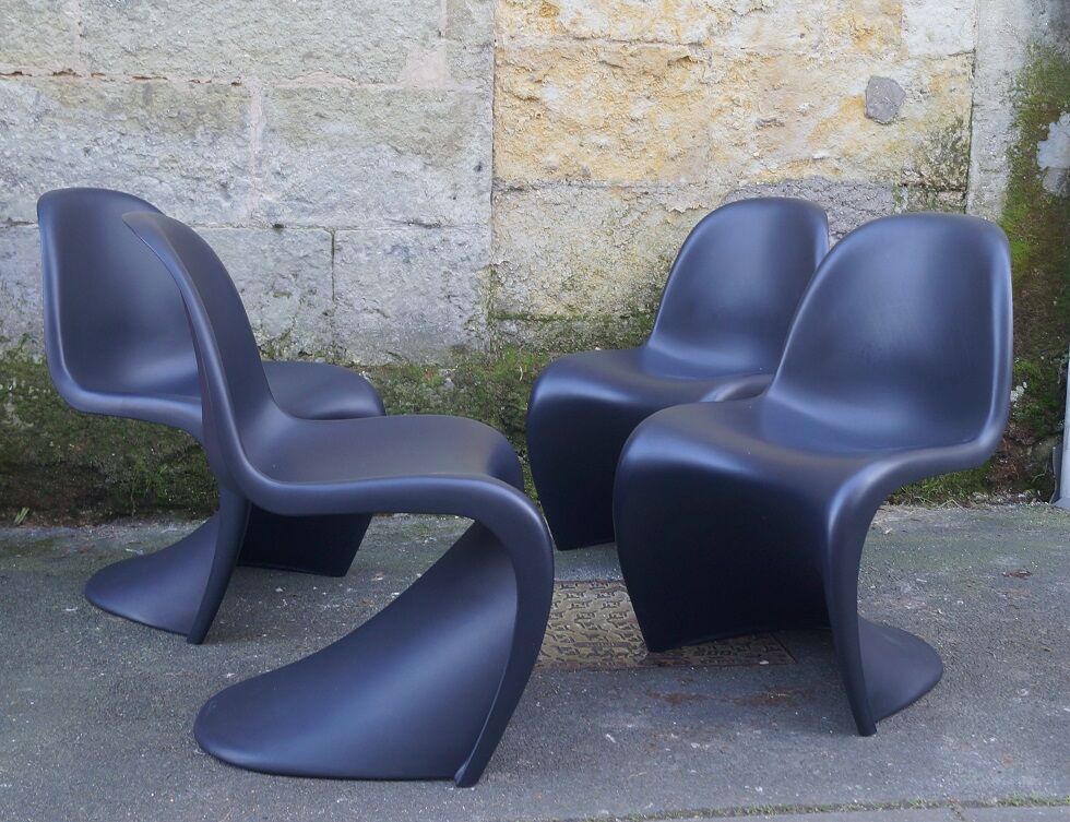 Verner Panton Vitra chairs set