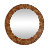 Vintage Scandinavian wooden mirror 1960