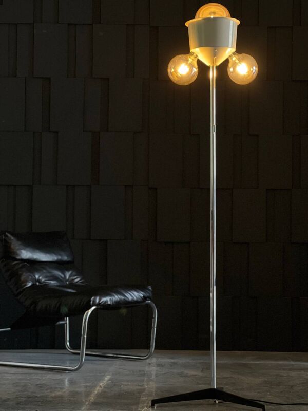 Lampadaire vintage, design allemand, années 60-70