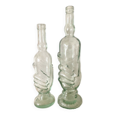 Bouteilles vintage mains Italie