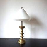 Art Nouveau Brass Empire Table Lamp
