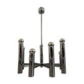 Lustre vintage inox chrome 1970