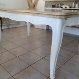 Table merisier relookée