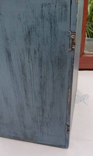 Weathered wooden headdress box