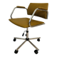 Vintage Mustard Office Arm Chair on Chrome Base from Kovona Model K-380