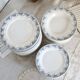 6 Sarreguemines iron earth dessert plates, Luchon model