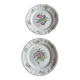 2 flat plates Lunéville earthenware