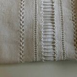 Pair of 19th century trousseau pillowcases in Louis Philippe linen thread