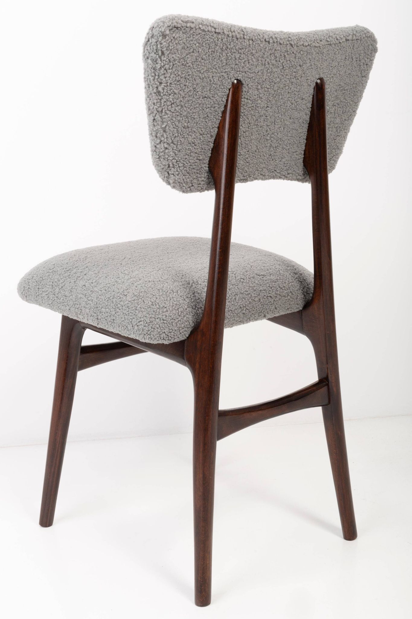 Grey Bouclé Chair from the 20th Century, 1960s