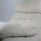 Chair "Space Age" in unbleached wool, France, circa 1970