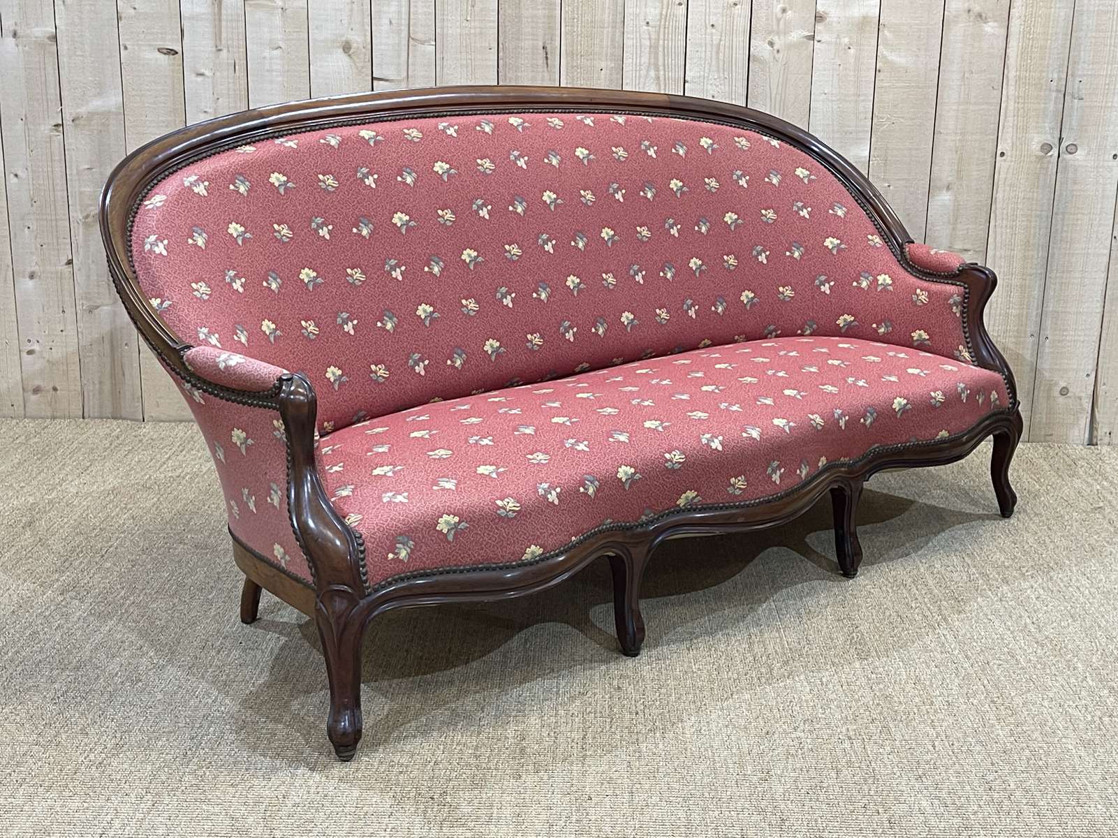 Napoleon III mahogany sofa