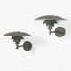 Pair of PH 4/3 Copper - Louis Poulsen Solid Copper outdoor wall lamp