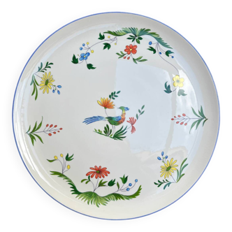 Plat à Tarte Oiseaux de Paradis Gien