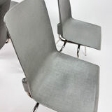 Ensemble de 4 chaises vintage Fantasia France années 1960