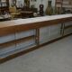 Large counter/trade sideboard with sliding glass doors