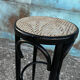 High cane rattan bar stool