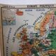 Old school vintage Europe 1960 map