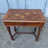 Work table, marquetry dressing table