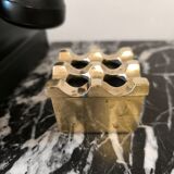 Ultima ashtray in gold-plated brass designed by Holger Bäckström & Bo Ljungberg.