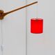 Scandinavian Mid-Century modern Wall lamp/swing teak lamp