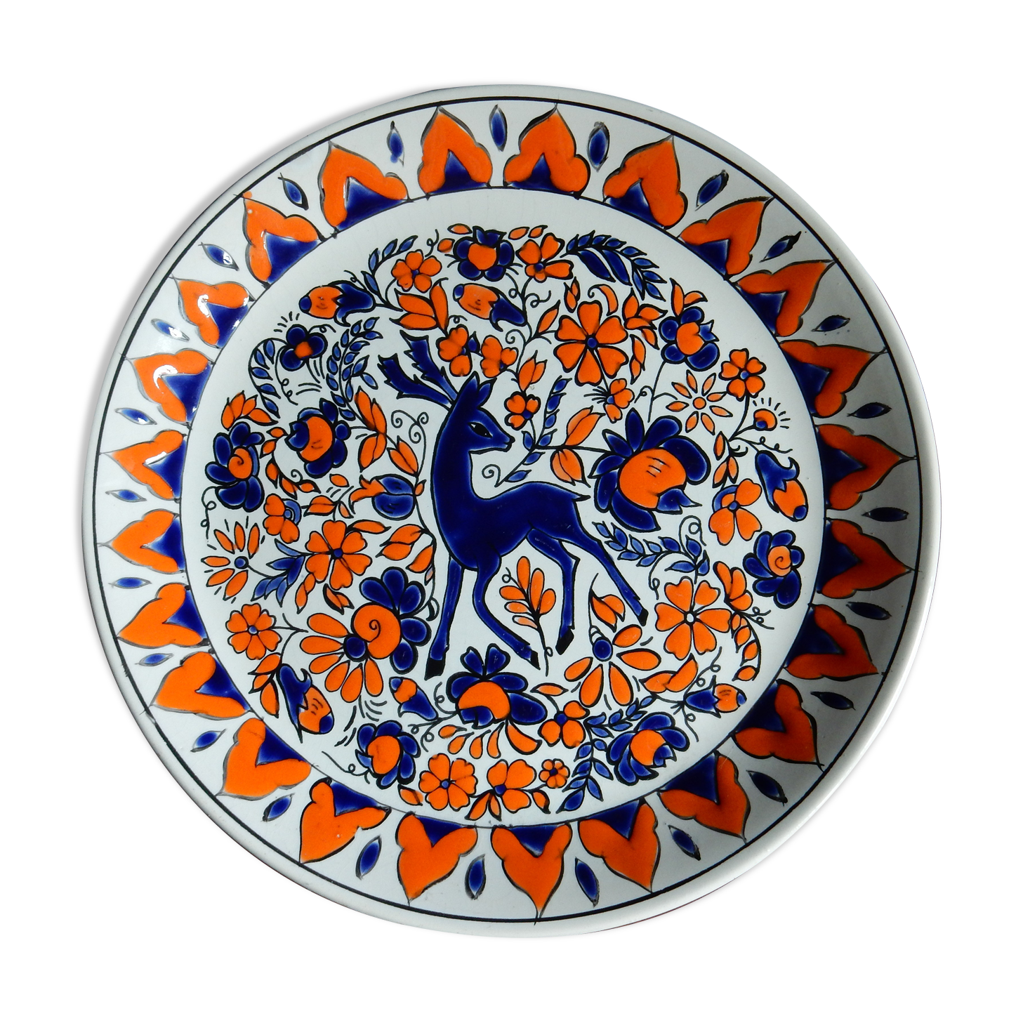 Assiette décorative Clarisse Céramique Rhodes Grèce