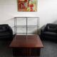 Table basse XL design vintage en bois exotique