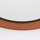 Vintage wall mirror in teak wood Germany 1960 60x60cm