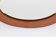 Vintage wall mirror in teak wood Germany 1960 60x60cm